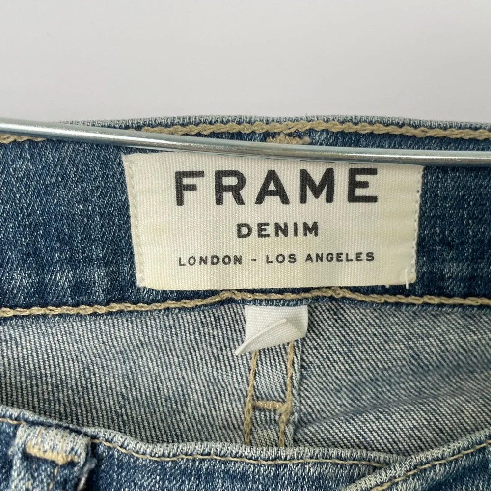Frame Le High Skinny Denim Distressed Jeans Size 25